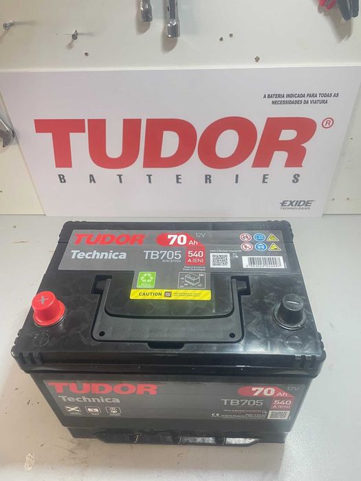 Bateria Tudor Technica TB705 70Ah 540A (Positivo Esquerda) – Nova c/ Garantia