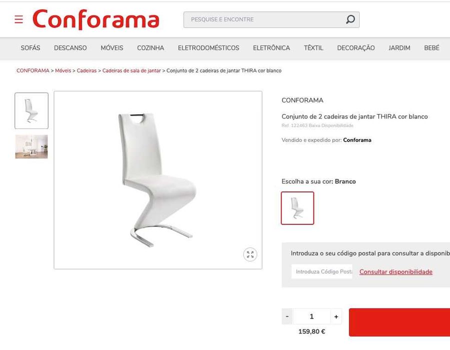 conjunto de cadeiras de jantar