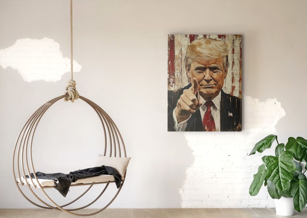 Ekskluzywny Portret Donalda Trumpa na Płótnie 60x80 cm