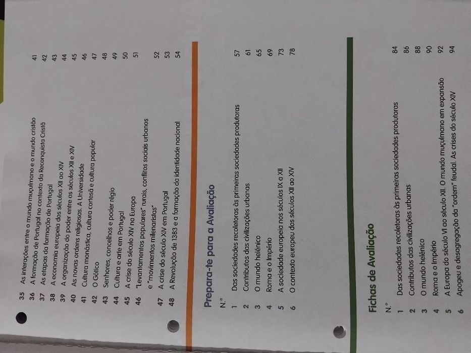 Caderno de atividades de História  do 7°ano.