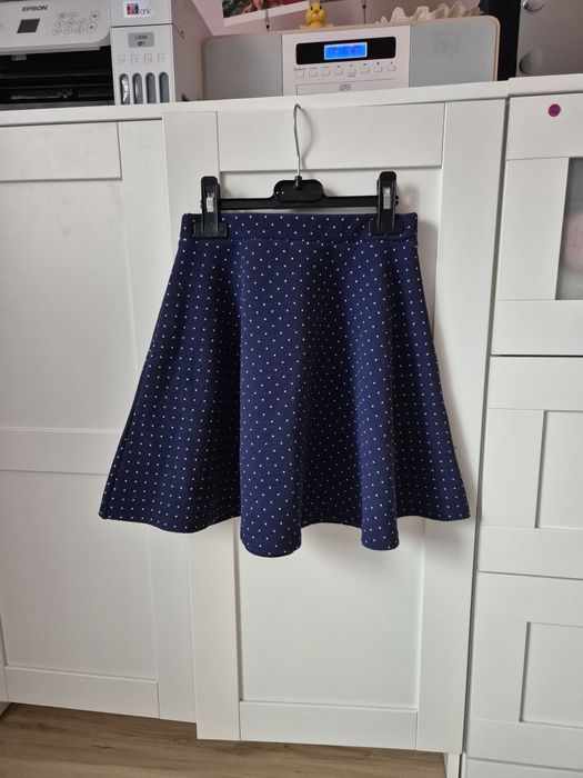 Spódnica galowa wizytowa granatowa