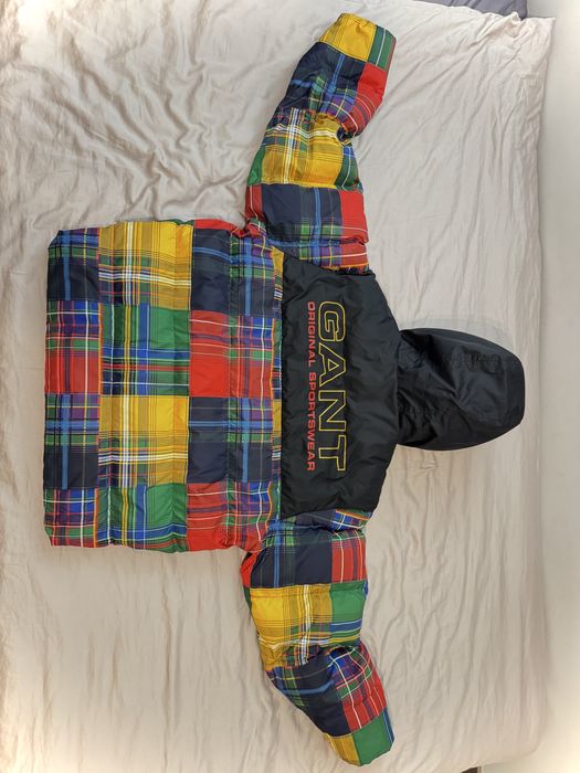 Пуховик GANT Patchwork Puffer — Размер L (Состояние 9.9/10)