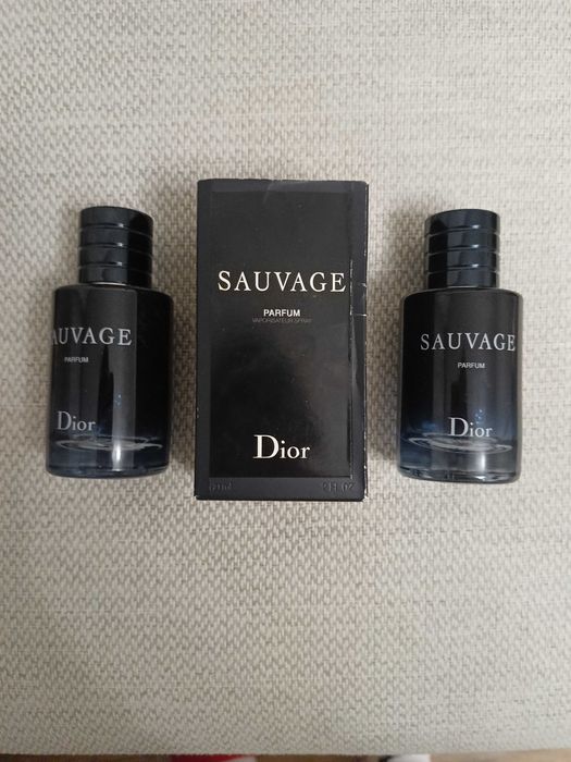Dior Sauvage Parfum pusty flakon x 2