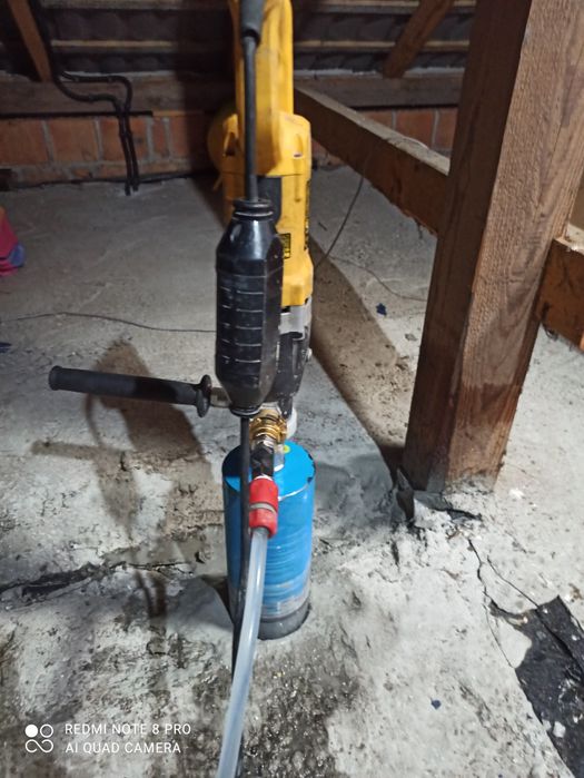 Wiercenie. Przewierty w betonie . Stropach. Ścianach