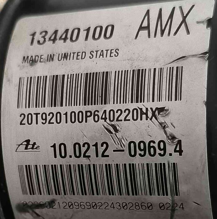 ABS OPEL ASTRA J (P10) ano 2012
