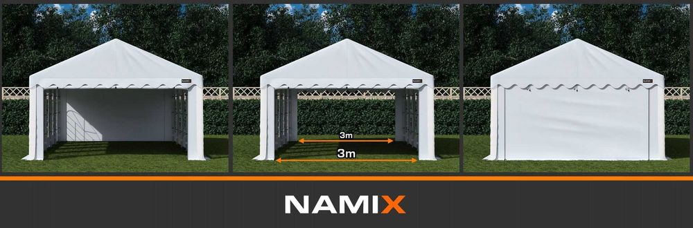 Namiot BASIC 4x10 imprezowy handlowy ogrodowy eventowy PE 240g/m2