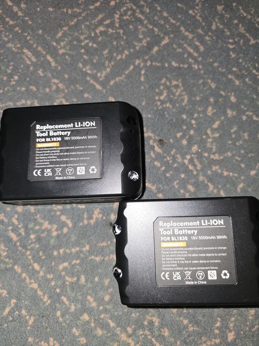 Bateria de Substituição Li-Ion 18V 5500mAh (Compatível com Makita BL1830)