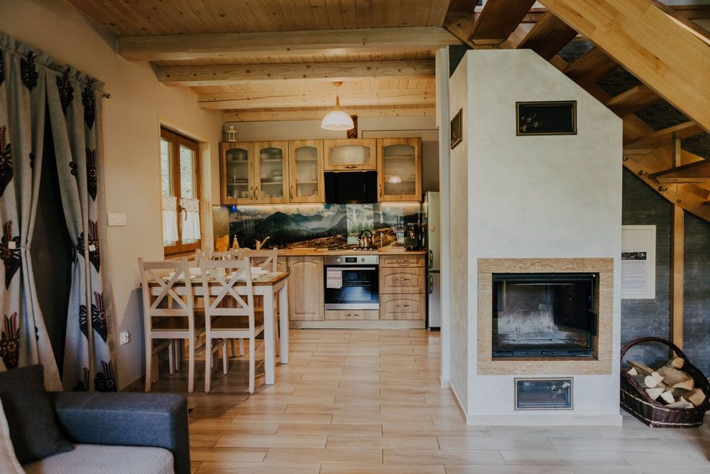 Domek chatka z klimatem w górach BALIA sauna KOMINEK luksus