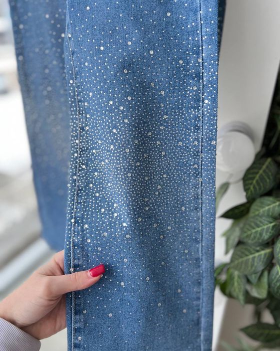 Джинси для дівчинки зі стразами джинсы для девочки с камнями