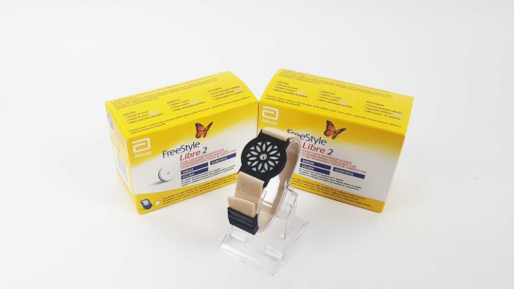 Opaska na sensor FreeStyle Libre 2 - Stokrotka - Beżowa -WYSYŁKA24h