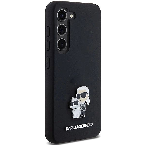 Etui Karl Lagerfeld Silicone Karl&Choupette Metal Pin na Samsung Galax
