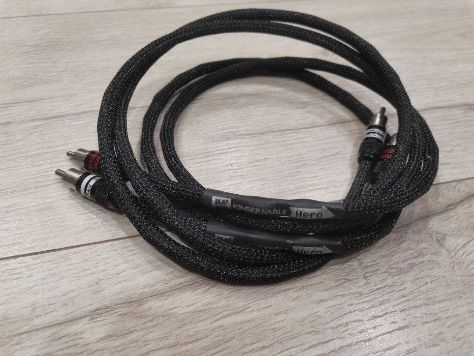 Kimber Kable Hero Ultraplate Black — RCA, 1 м, пара | Оригінал, USA