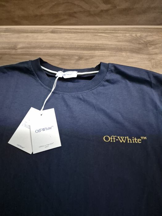 T-shirt Off White roz L premium