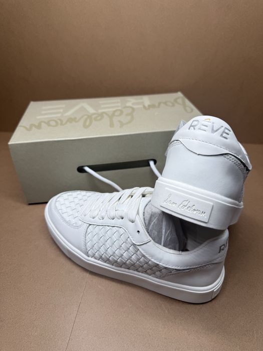 Sam Edelman I0045L1100 białe skórzane sneakersy damskie 36,5