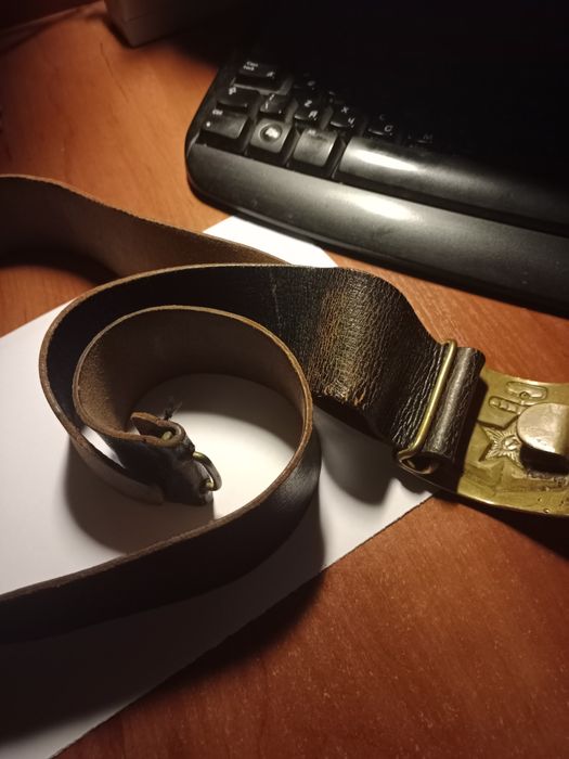 Ремень пояс пряжка бляха флота СССР