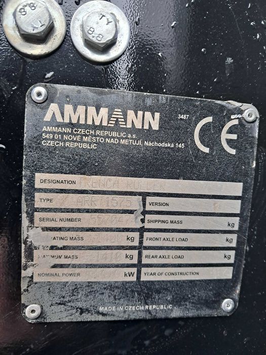 Walec Okołkowany AMMANN RAMMAX 1575 / 17r | WACKER NEUSON RTSC3 bomag ...