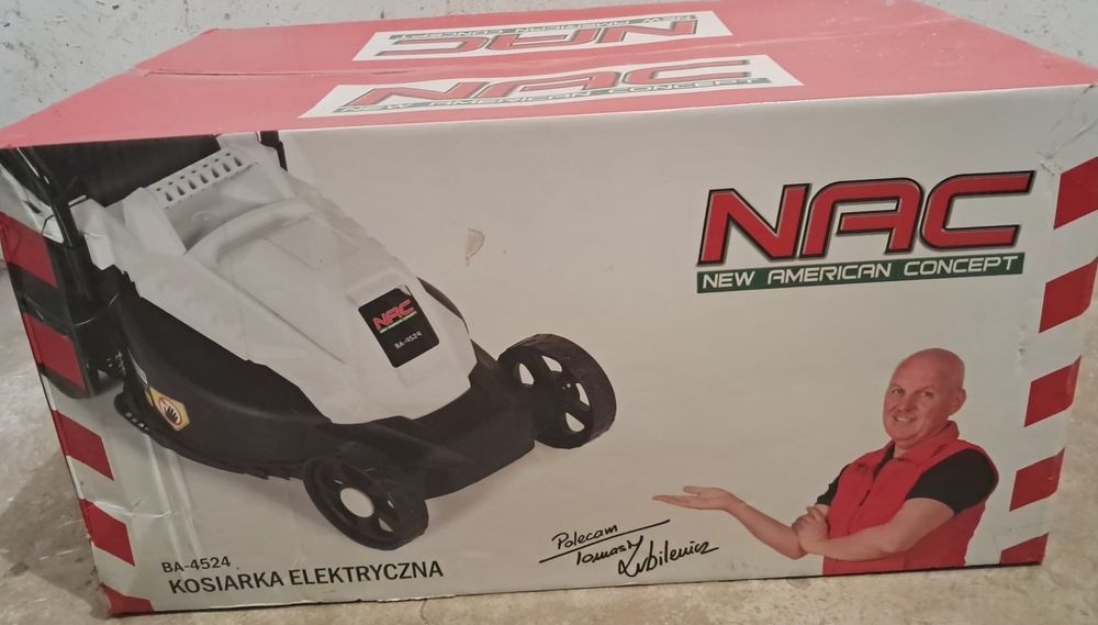 Kosiarka elektryczna NAC 1300W kosz na trawę 30l NOWA!!!