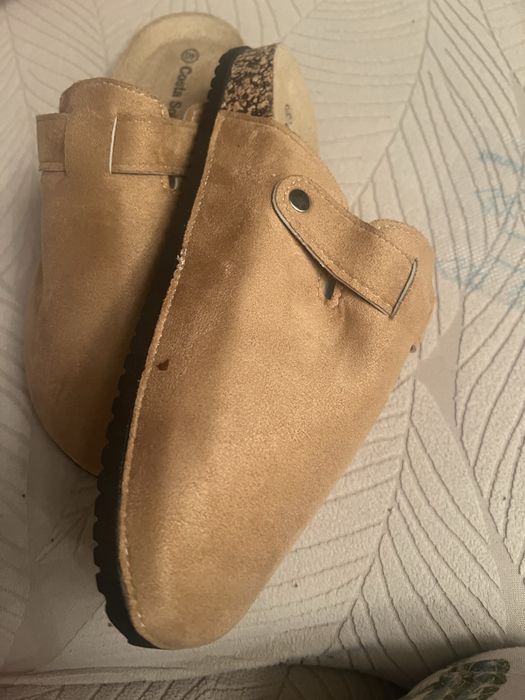 Mules beges n 40 confortaveis