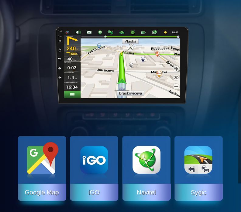 Radio nawigacja HYUNDAI i20 2018  2019  2020NAVI GPS Android