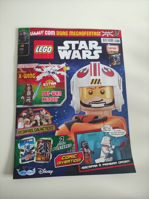 Revista Lego Star Wars com nave