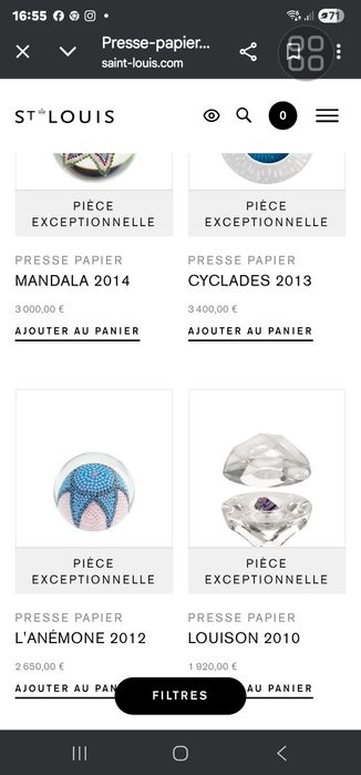 pissa papéis de cristal com anémona