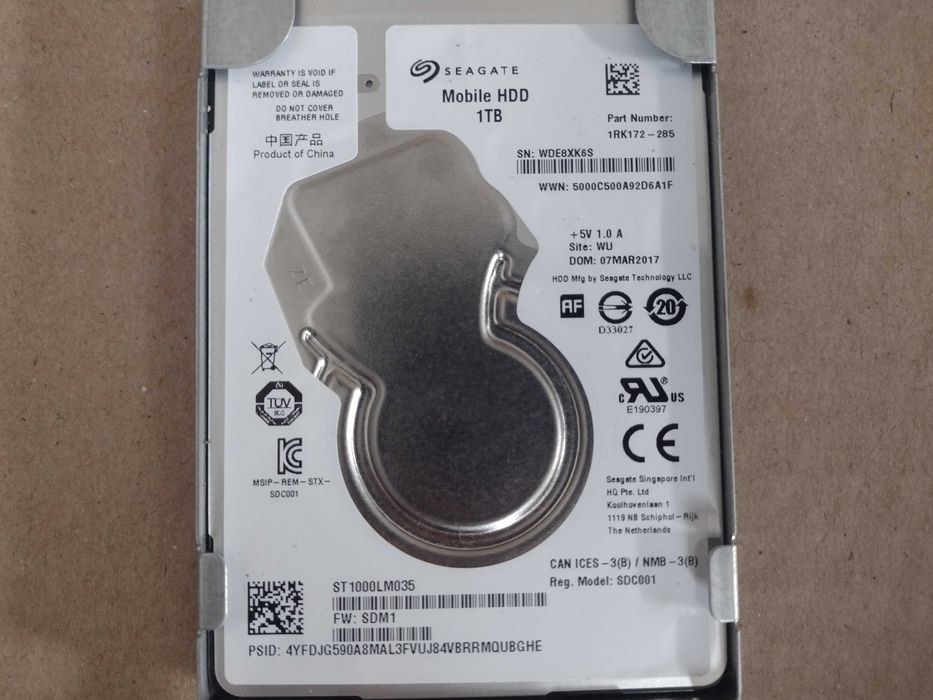 Жорсткий диск HDD 1TB для ноутбука