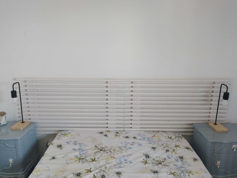 Cabeceira para cama de casal ou duas de solteiro em madeira Conforama Ibiza