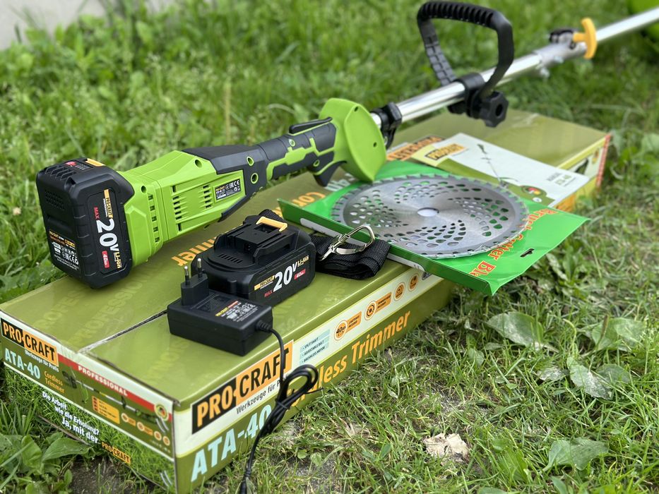 Акумуляторний тример Procraft ATA 40 акумуляторна коса