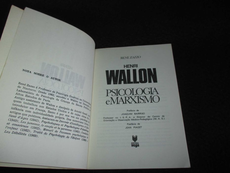 Livro Henri Wallon Psicologia e Marxismo René Zazzo