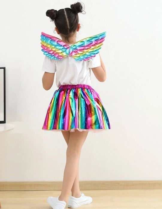 Śliczy zestaw na bal motylek , wróżka tęczowa