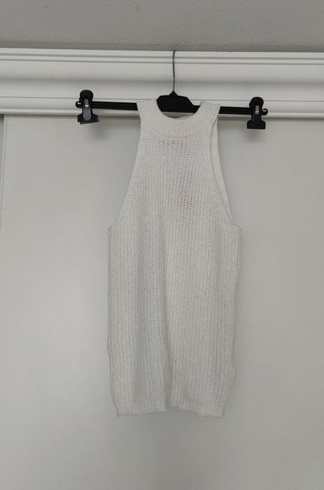 Sweter damski półgolf biały dzianinowy Reserved r. M