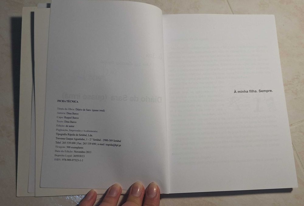 Livros "Diário de Sara"