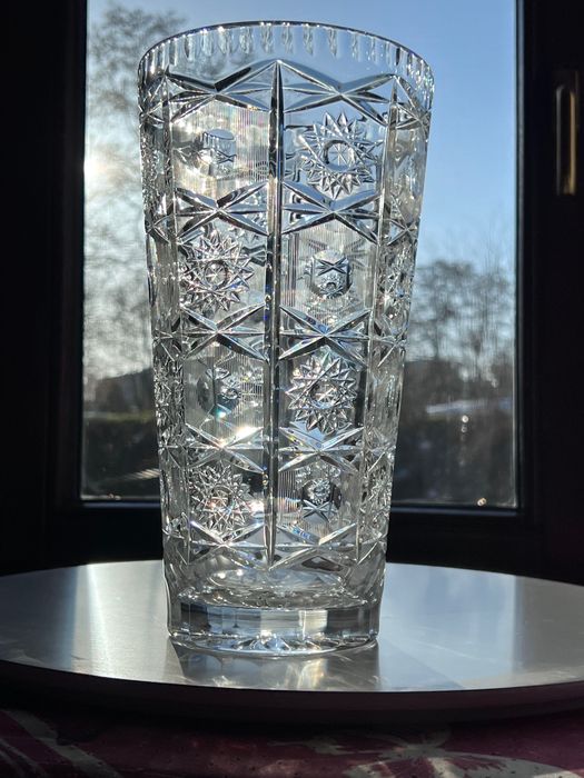 Wazon z kryształu PRL