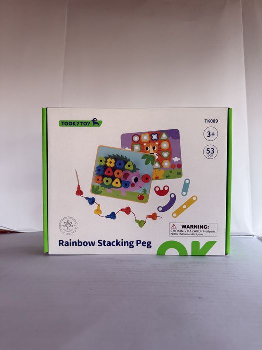 Багатофункціональний розвиваючий набір Tooky Toy Радужна мозаїка