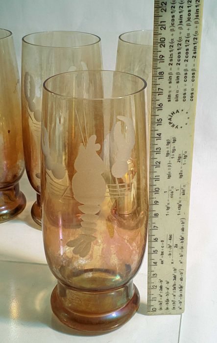 Сервиз пивные бокалы фужеры чашки набор чашек стекло