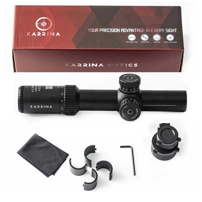 Оптичний приціл KARRINA 1.2-6x24IR АК-47 АК-74 M4 AR-15 5,45 5,56 7,62