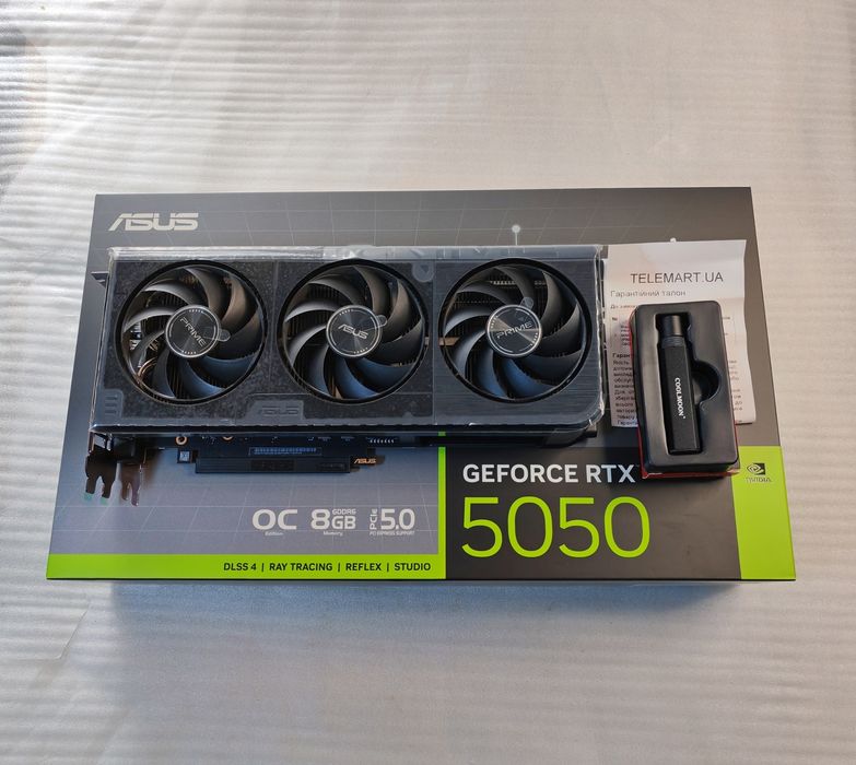 Видеокарта Asus PRIME RTX 5050 OC + ПОДСТАВКА.ГАРАНТИЯ ТЕЛЕМАРТ !