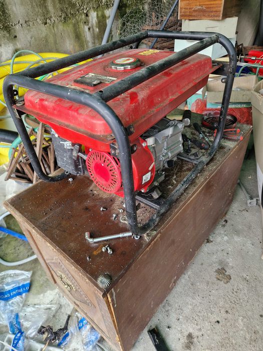 Motor de gerador a trabalhar