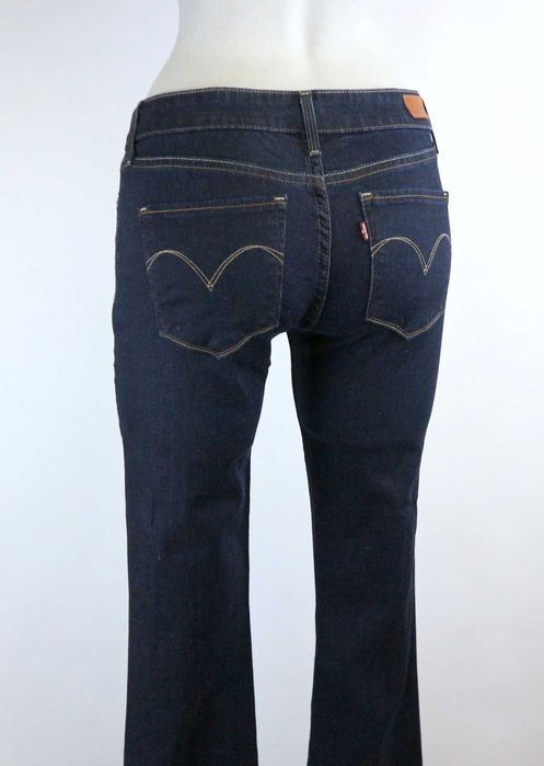 Levis Demi Curve Bootcut Slim W28 L34 spodnie jeansy dzwony pas 2 x 37/39 cm