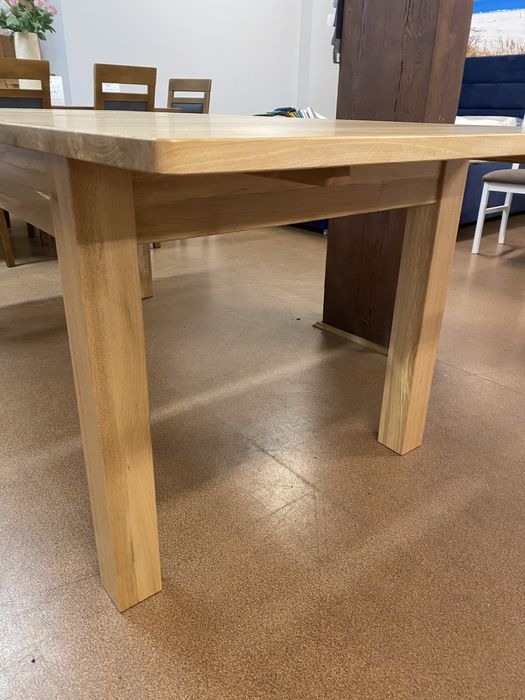 Stół lity buk 160/90 plus wkładka 45