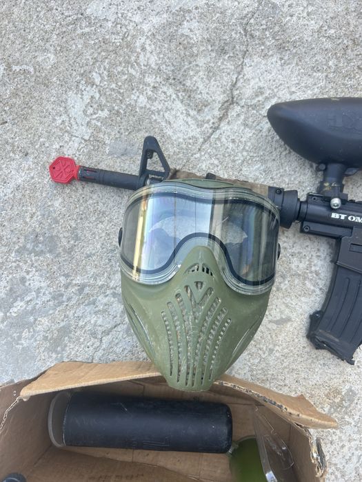 Kit Paintball BT Omega + Máscara + Acessórios