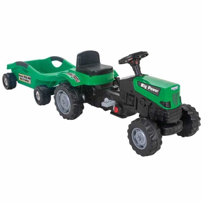 Traktor na Pedały dla dzieci  od 3 lat  Big PowerTrac z Przyczepą