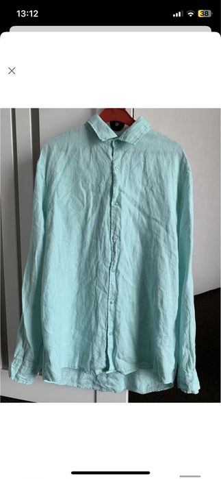 ЯКІСНА !!! рубашка Чоловіча сорочка льон Л розмір Якість люкс сорочка