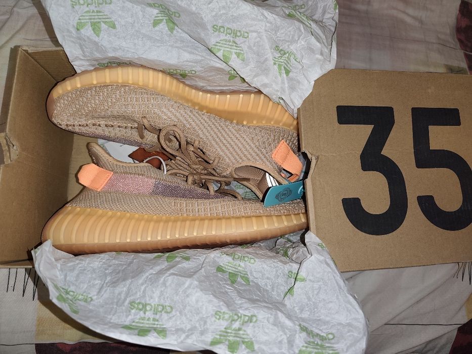 Yeezy boost v2 350 clay оранжеві ізі бусти преміум кросівки стиль