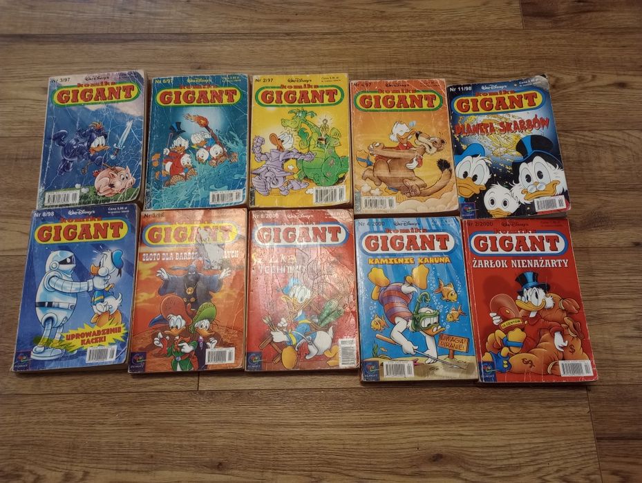 GIGANTY - różne egzemplarze z lat 97-00 /CENA ZA KAŻDY  do uzgodnienia