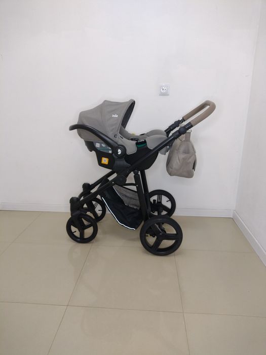 Wysyłka/odbiór wózek 3w1 Bebetto Vulcano beż+Joie I Snug 2