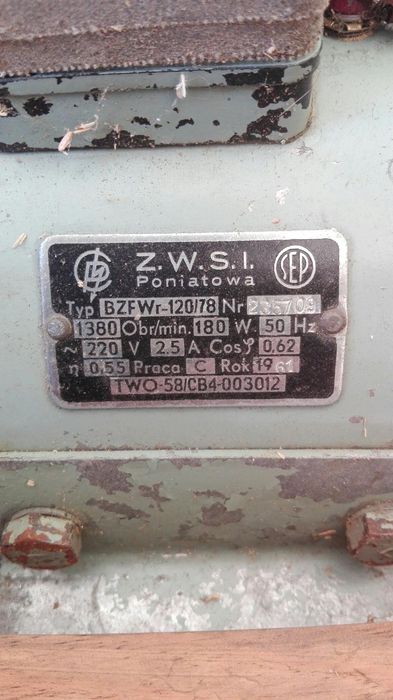 Silnik elektryczny Poniatowa 180 W 220 v