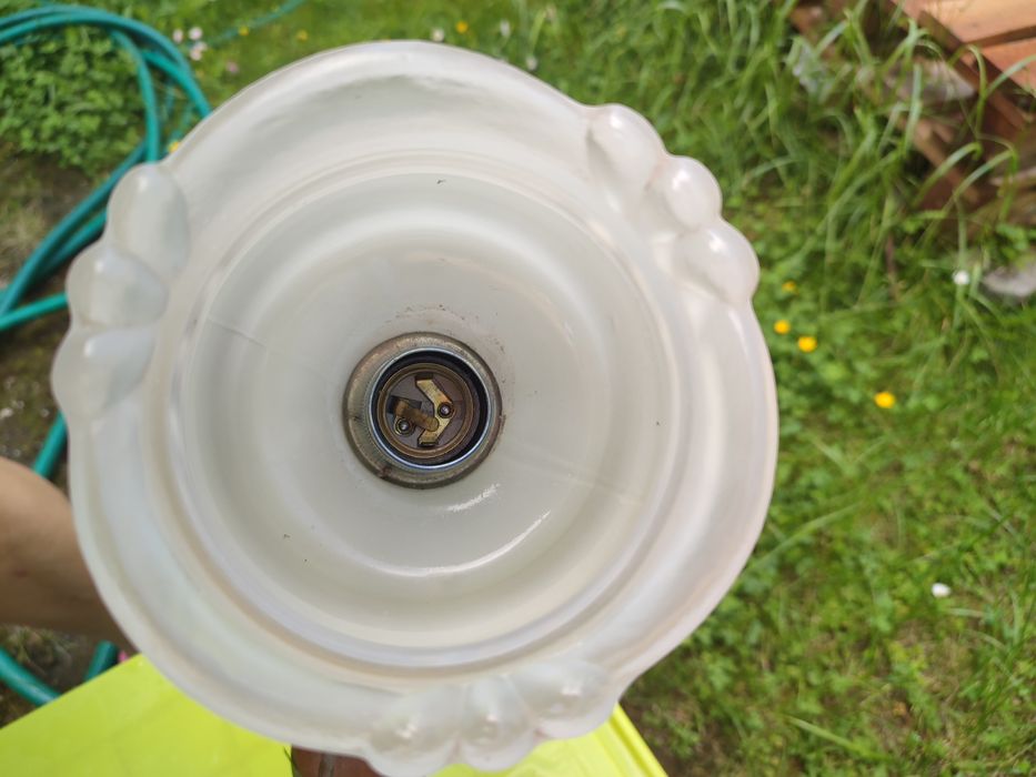 Żyrandol klosz lampa prl