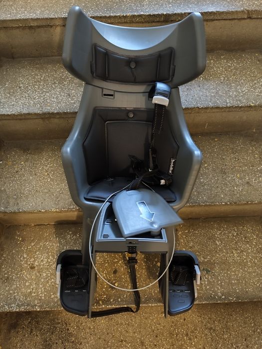 Bobike Tour Exclusive - Fotelik Rowerowy E-BD Grey, szary