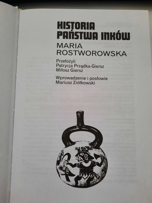 Historia Państwa Inków prof. Maria Rostworowska